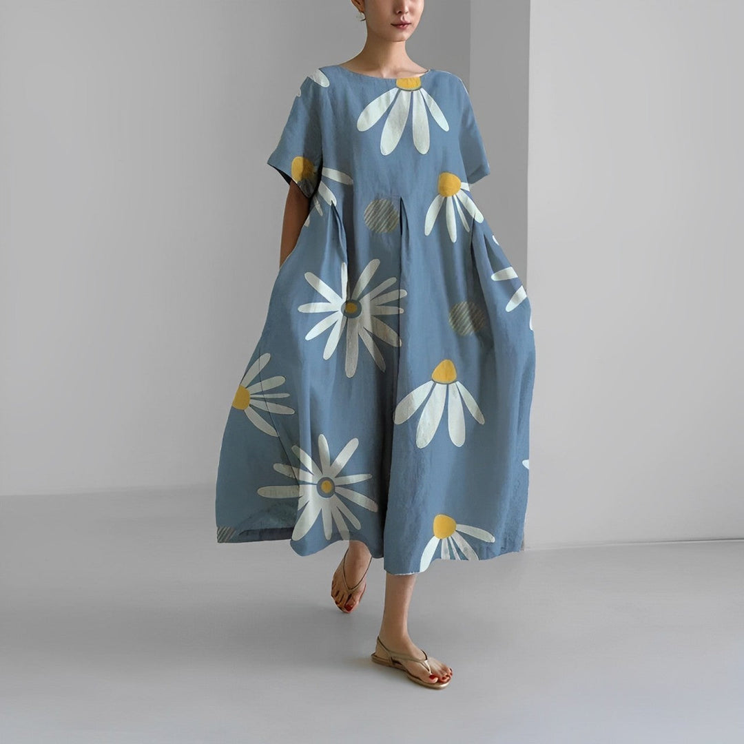 Daisy - Rochie Maxi Largă Retro Big Swing