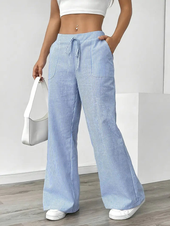 Alina | Pantaloni Casual Eleganți cu Șnur