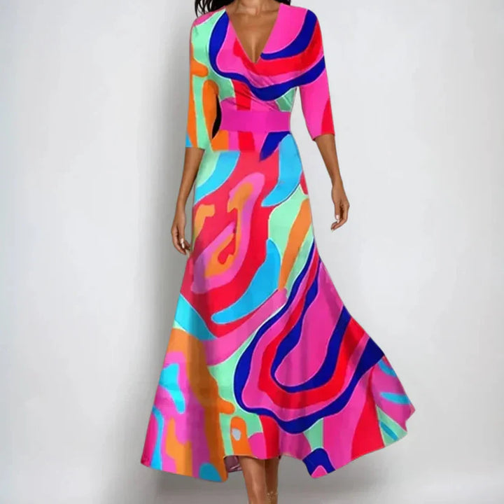 ISABELLA – ROCHIE WRAP CU FLORI ÎNCANTATE