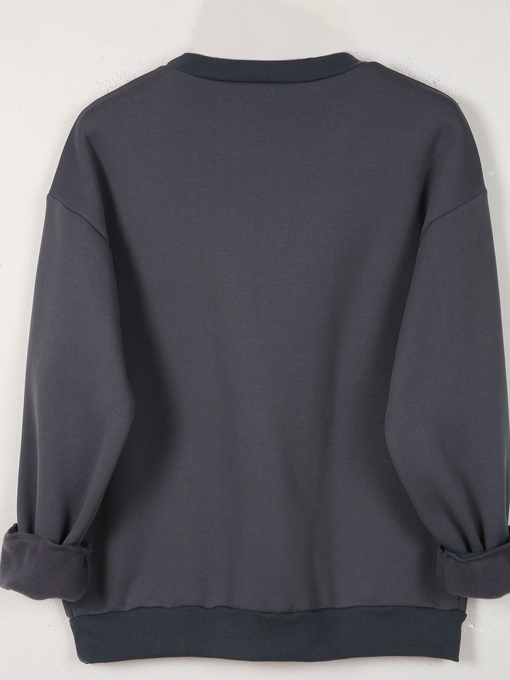 ZOEY – SWEATSHIRT GRAFIC CU DOUĂ INIMI