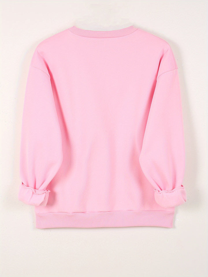 ZOEY – SWEATSHIRT GRAFIC CU DOUĂ INIMI