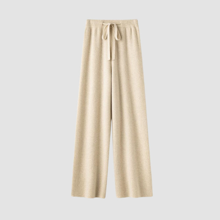 Pantaloni cu Talie Înaltă și Picior Larg