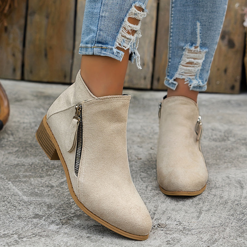 Botine elegante cu fermoar