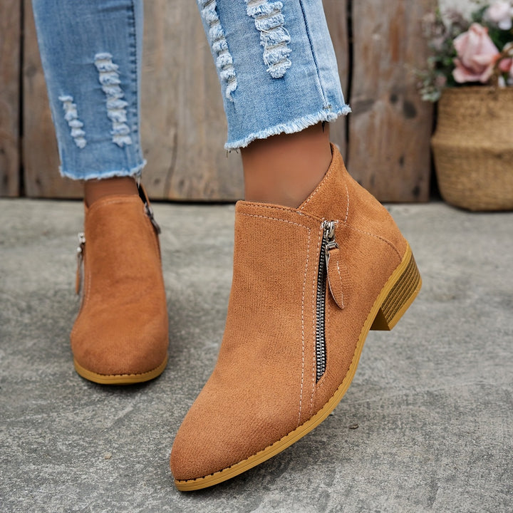 Botine elegante cu fermoar