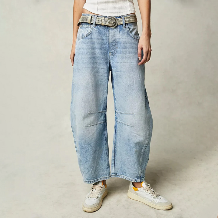 RILEY – JEANSI RELAXAȚI CU SPALARE VINTAGE