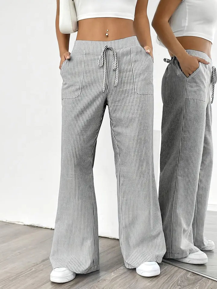 Alina | Pantaloni Casual Eleganți cu Șnur