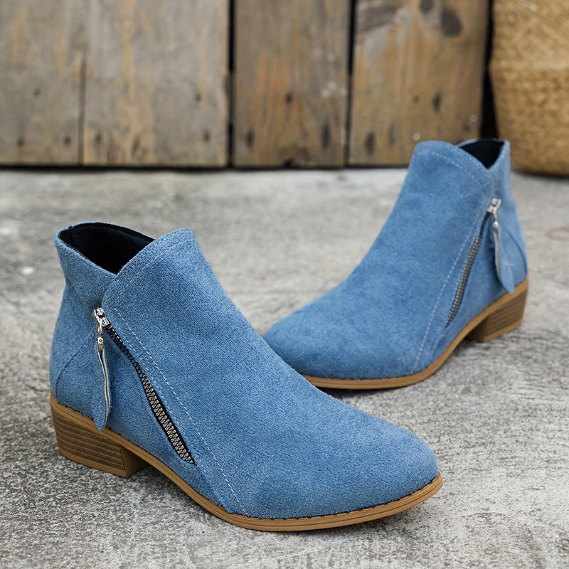 Botine elegante cu fermoar