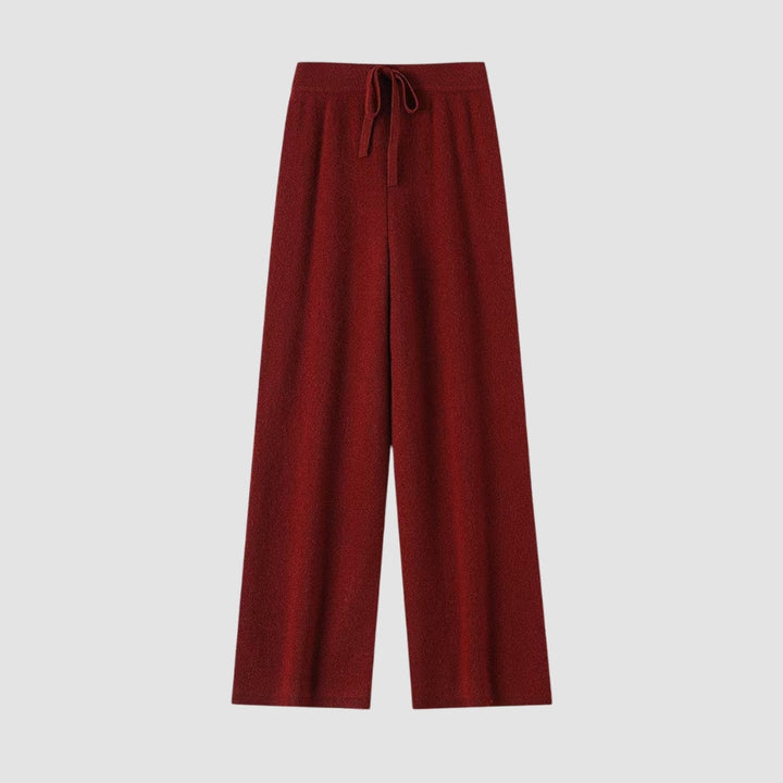 Pantaloni cu Talie Înaltă și Picior Larg