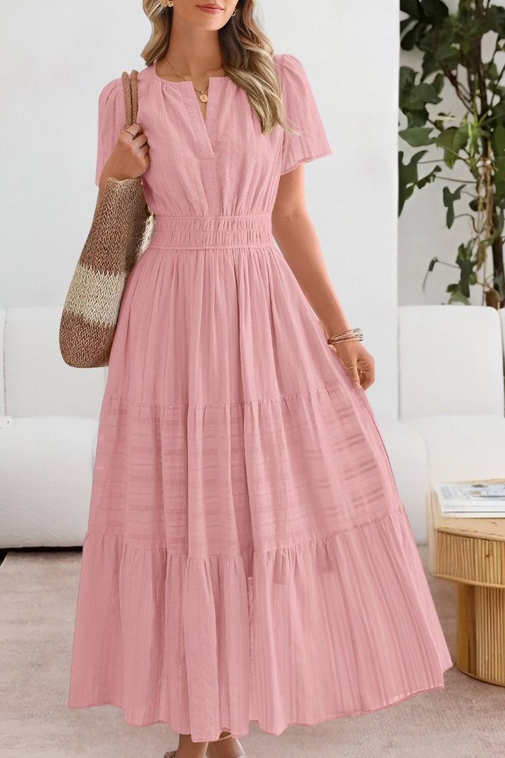 FREYA – ROCHIE MAXI CU VOLANE ȘI FARMEC ÎN SOARE