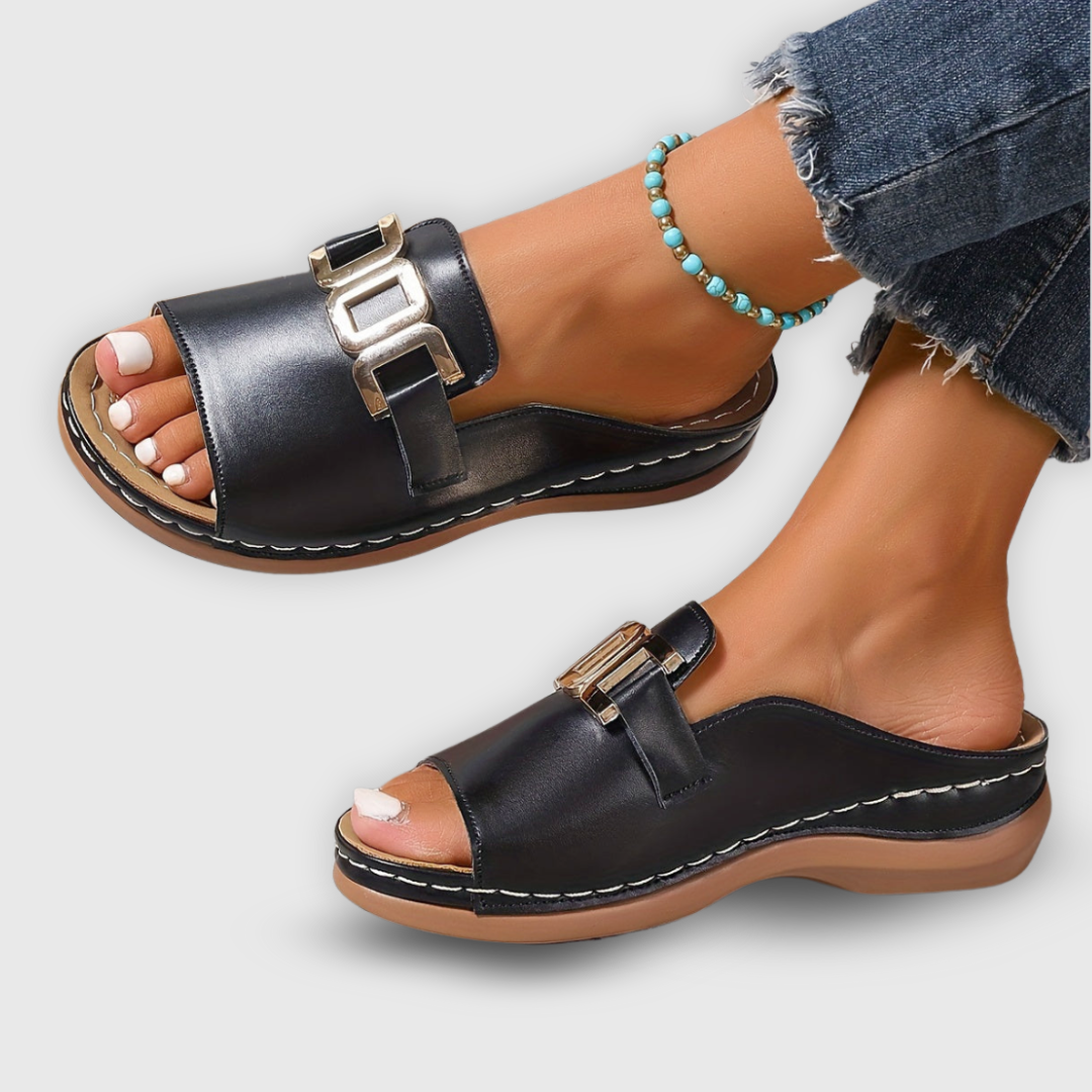 Jennifer | Pantofi Slip-On cu Lanț Elegant