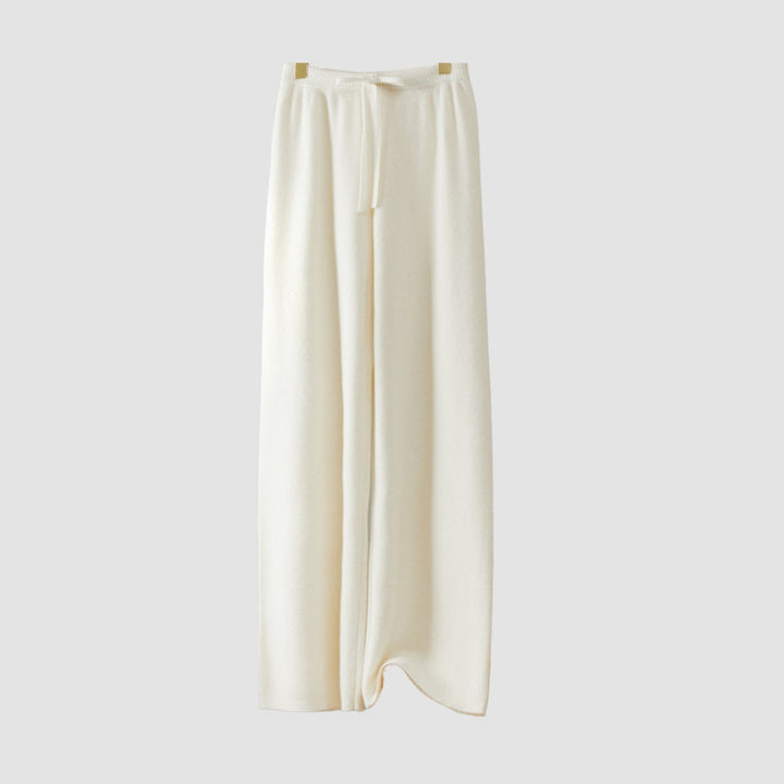 Pantaloni cu Talie Înaltă și Picior Larg