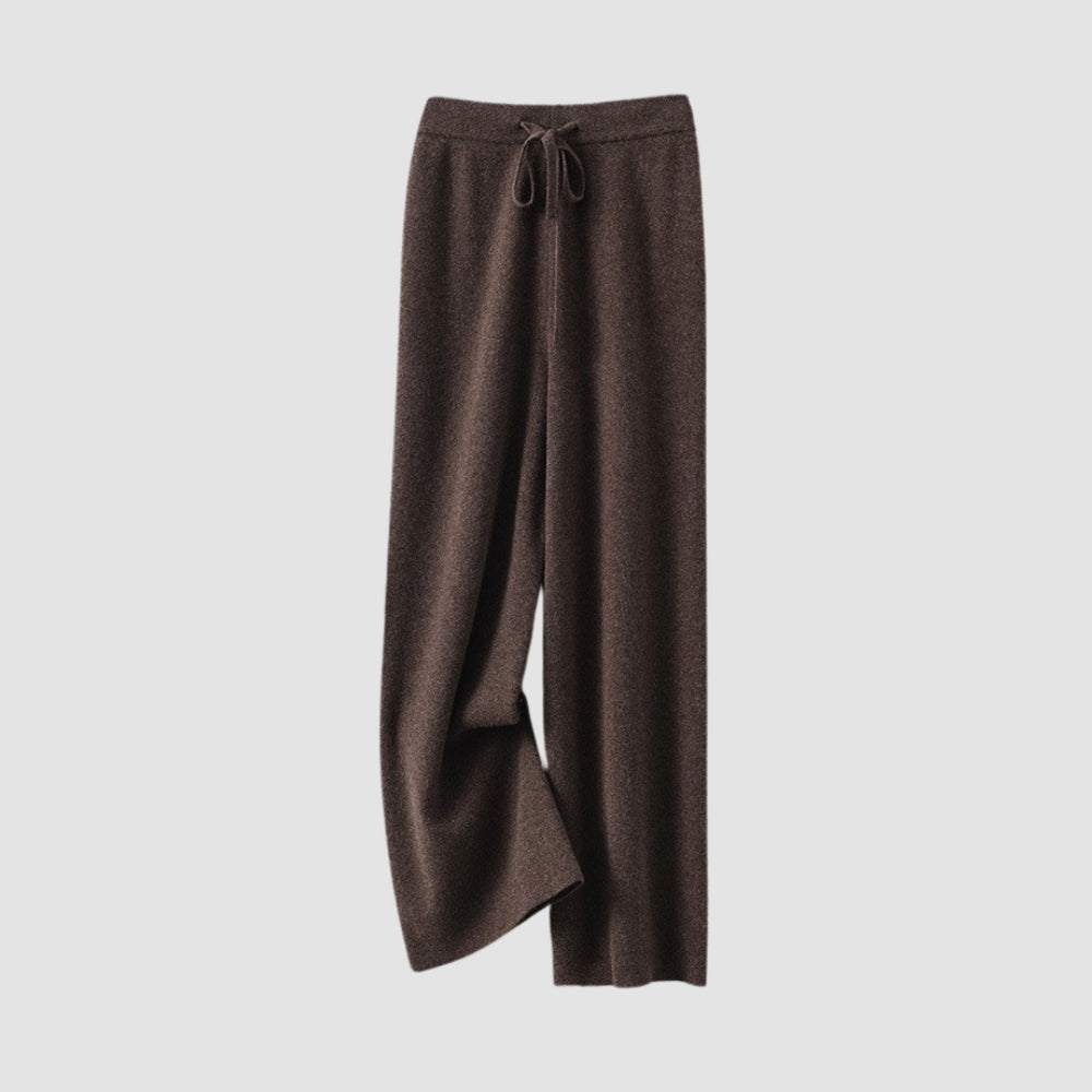 Pantaloni cu Talie Înaltă și Picior Larg