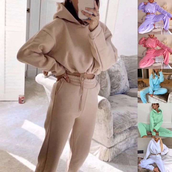 Set confortabil de loungewear cu glugă