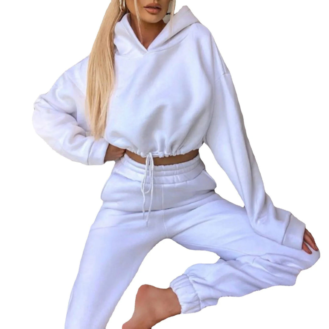 Set confortabil de loungewear cu glugă