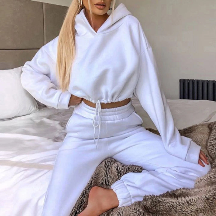 Set confortabil de loungewear cu glugă