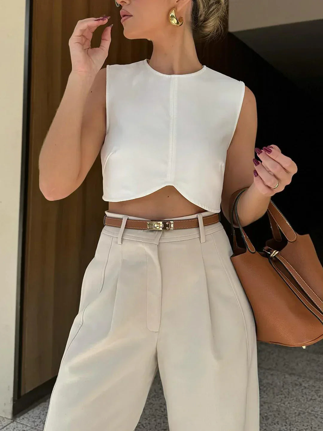 Pantaloni scurți plisați în stil Oldmoney