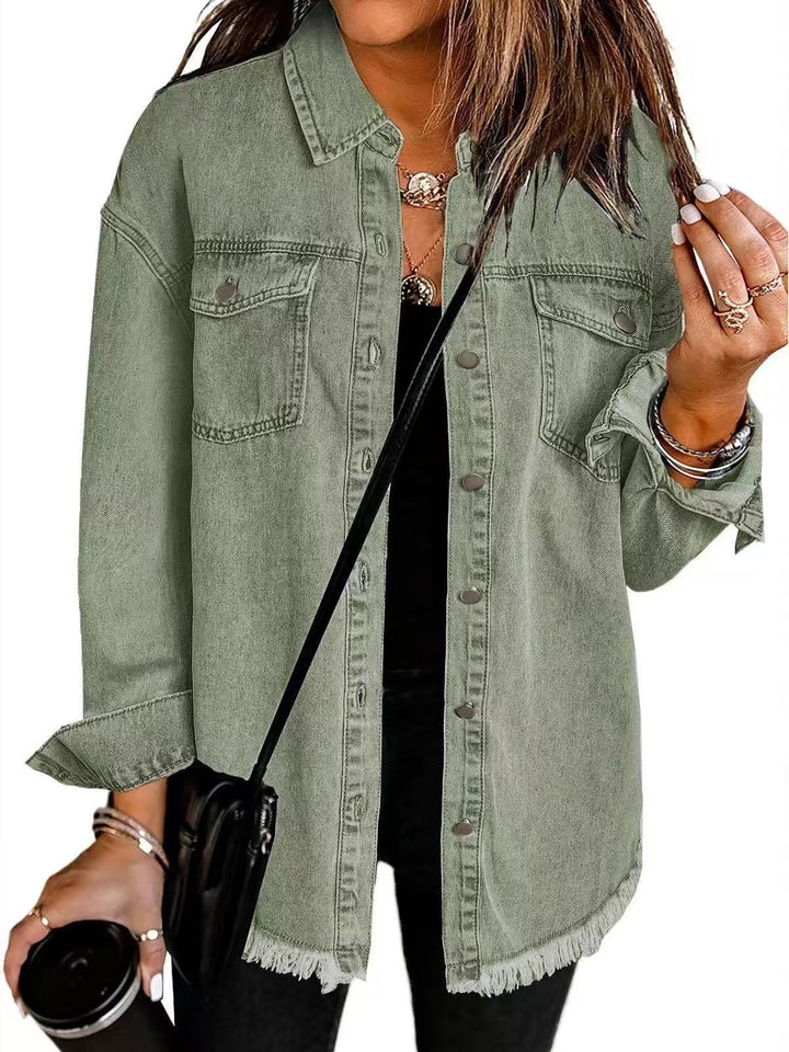 Jachetă oversized din denim