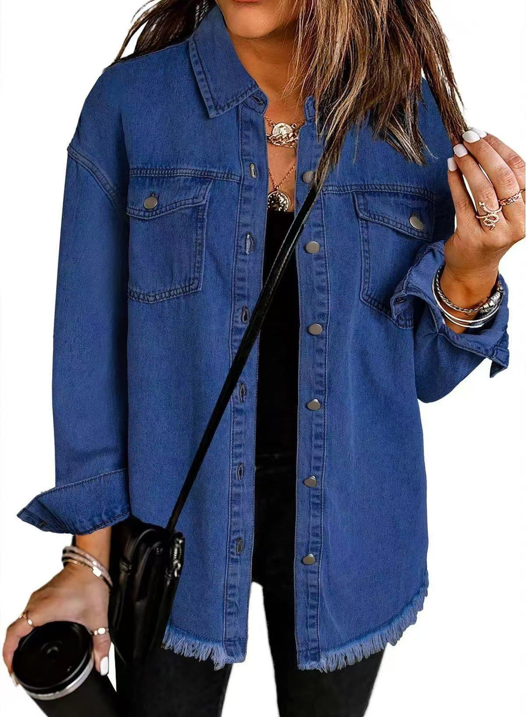 Jachetă oversized din denim