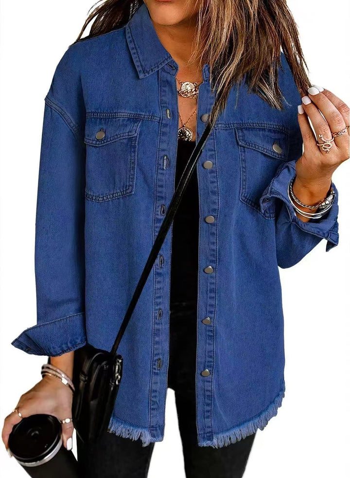 Jachetă oversized din denim
