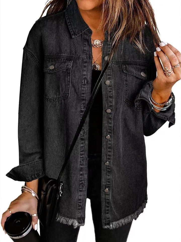 Jachetă oversized din denim