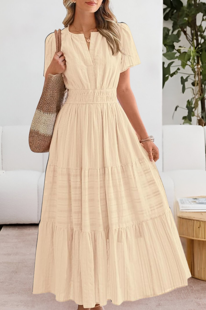 FREYA – ROCHIE MAXI CU VOLANE ȘI FARMEC ÎN SOARE