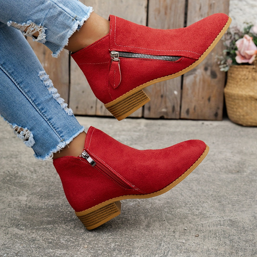 Botine elegante cu fermoar