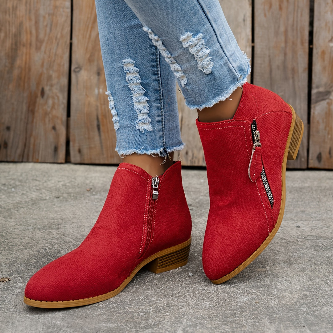 Botine elegante cu fermoar