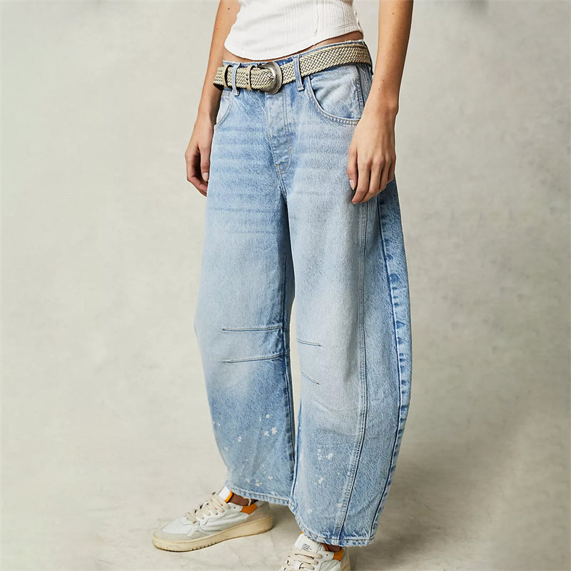 RILEY – JEANSI RELAXAȚI CU SPALARE VINTAGE
