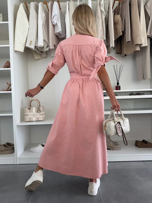 Marit | Rochie din Denim Radiant