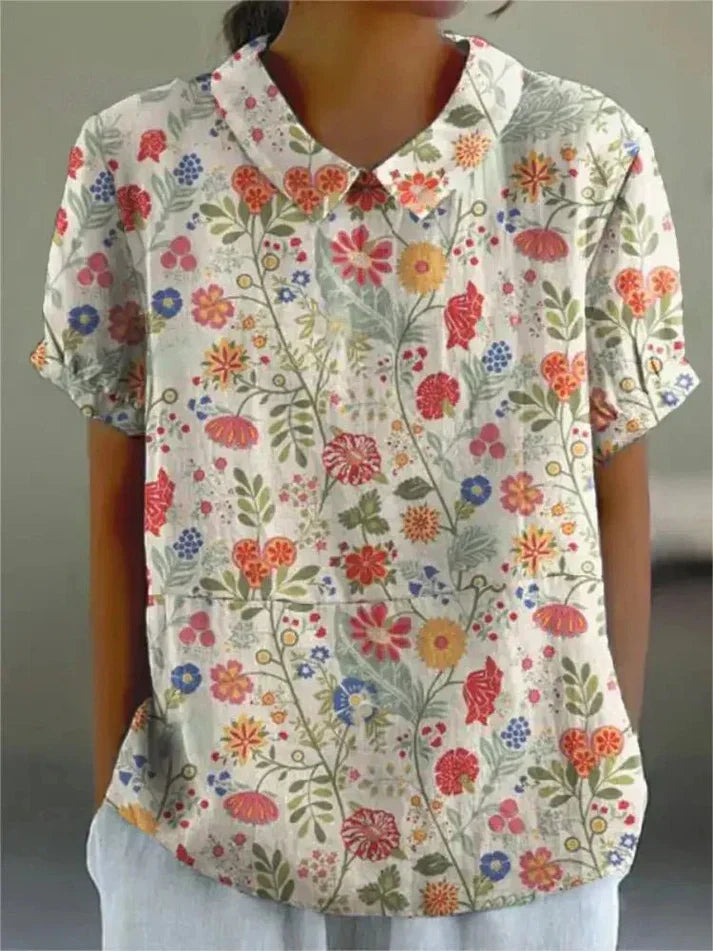 Devika | Bluză cu Model Floral