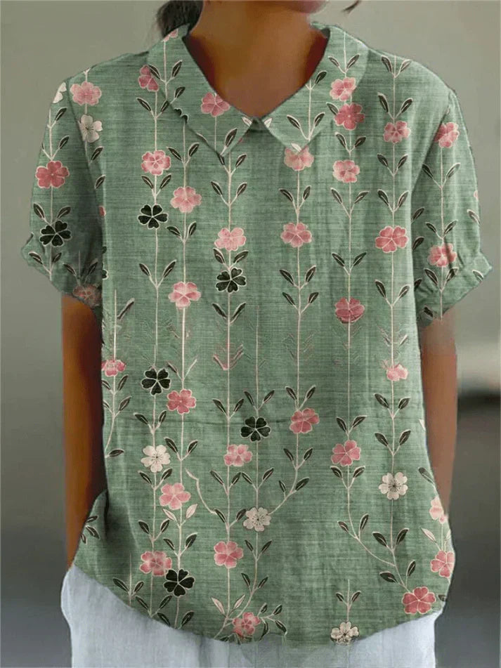 Devika | Bluză cu Model Floral