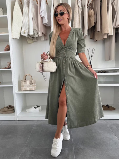 Marit | Rochie din Denim Radiant